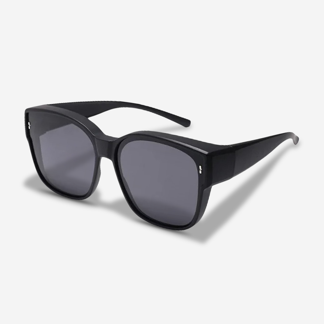 Elegante Oversize Sonnenbrille für Damen – Klassisches Design mit Gold-Detail & UV400 Schutz