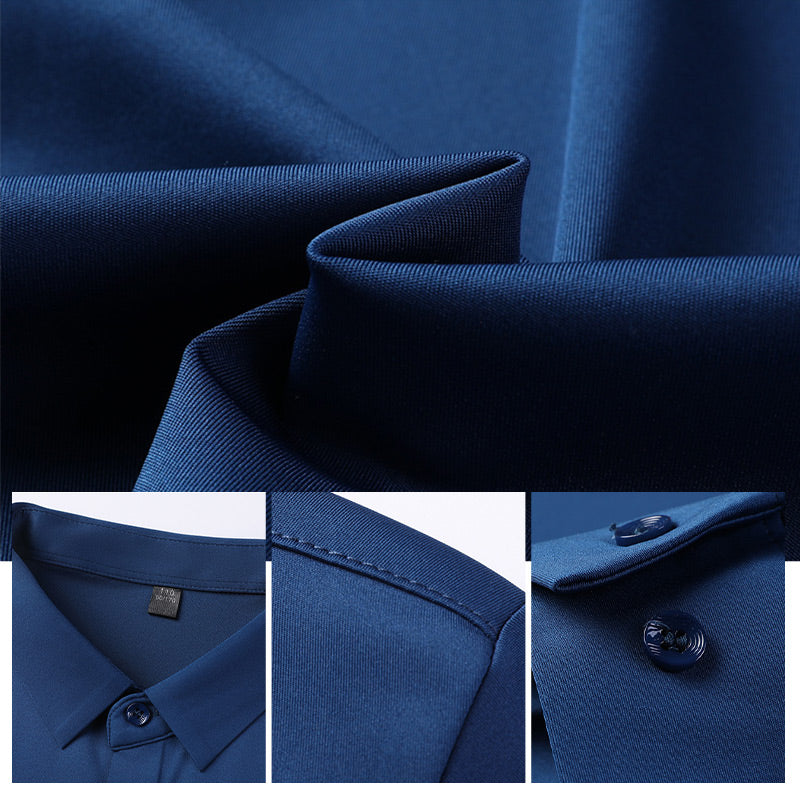 Théo - Mirabella Hemd, Knitterfrei und Stretch für Frühling und Sommer, Elegant für Herren