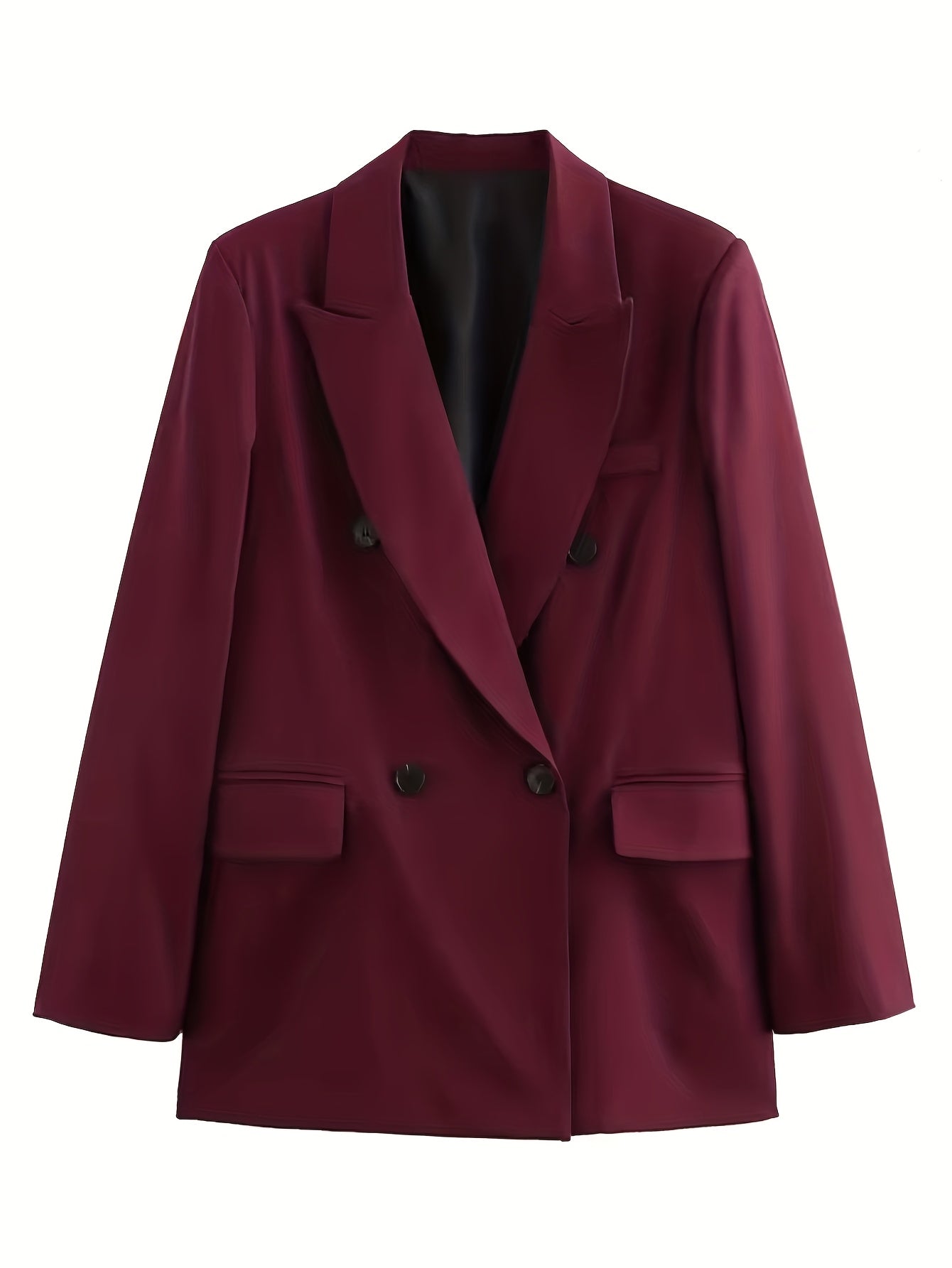 Iréva - Oversize Blazer Klassisch Bordeaux für Frauen – Übergangsjacke
