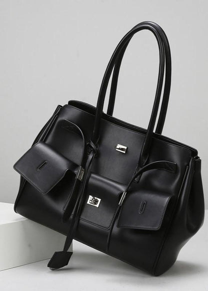Ambrilys - Großer Klassischer Vegan-Leder Shopper für Frauen