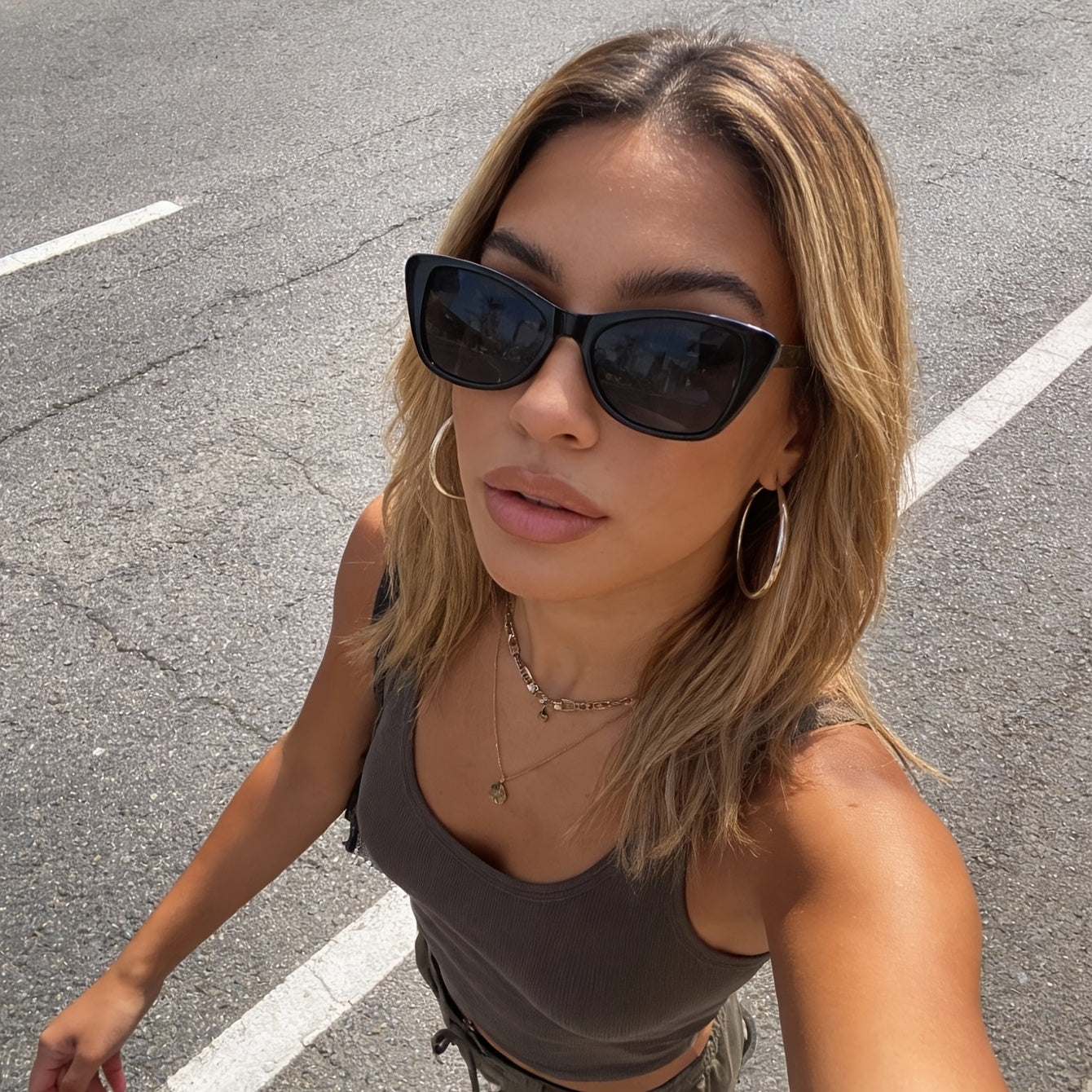 Elegante Cat-Eye Sonnenbrille für Damen – UV400 Schutz & Zeitloser Streetstyle