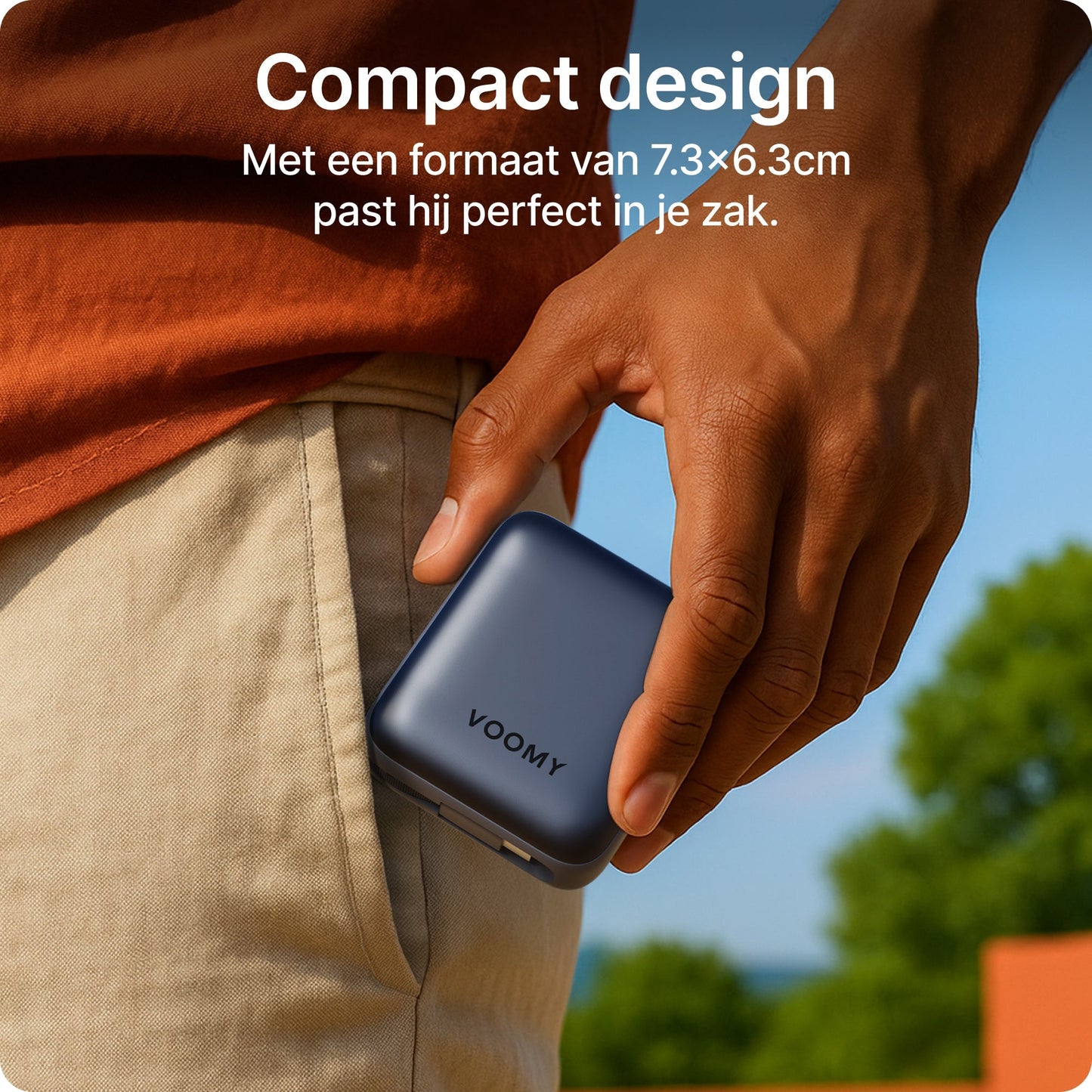 Ampéra - Voomy Charge P610 – Powerbank 10 000 mAh – Integrierte Kabel – Schnellladung 22,5 W