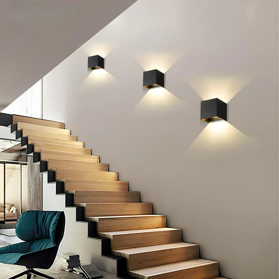 Marzelle - Designer-Wandlampe Cube Kabellos