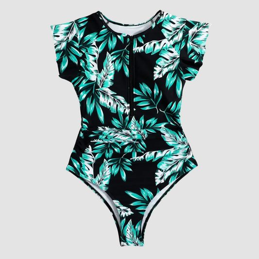 Sportlicher Damen Badeanzug mit Reißverschluss – Figurformend & bequem für Strand & Pool