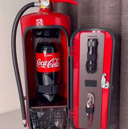 Feuerlöscher Mini Bar mit Geheimfach – Origineller Getränkeschrank für Zuhause & Partys