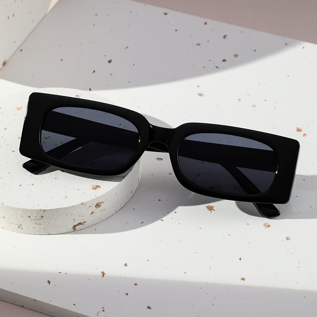 Rechteckige Retro Sonnenbrille für Damen – UV400 Schutz & Trendiger Y2K Style