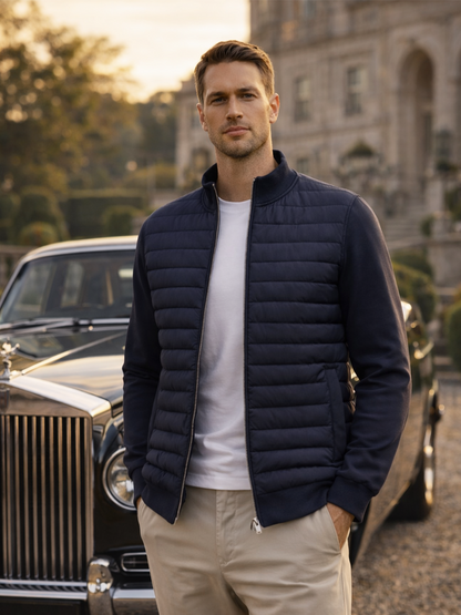 Leichte Herren Steppjacke mit Reißverschluss – Moderne Übergangsjacke Atmungsaktiv & Stylisch