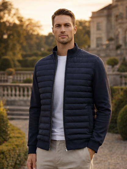 Leichte Herren Steppjacke mit Reißverschluss – Moderne Übergangsjacke Atmungsaktiv & Stylisch