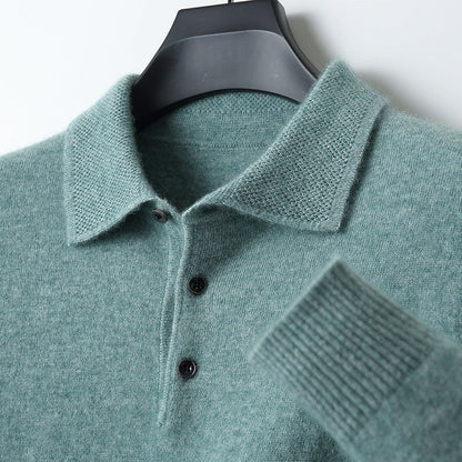 Théodore - Polo | Premium Herren-Polo aus Kaschmir | Herren | Kaschmir | Klassischer Schnitt, Weich und Vielseitig