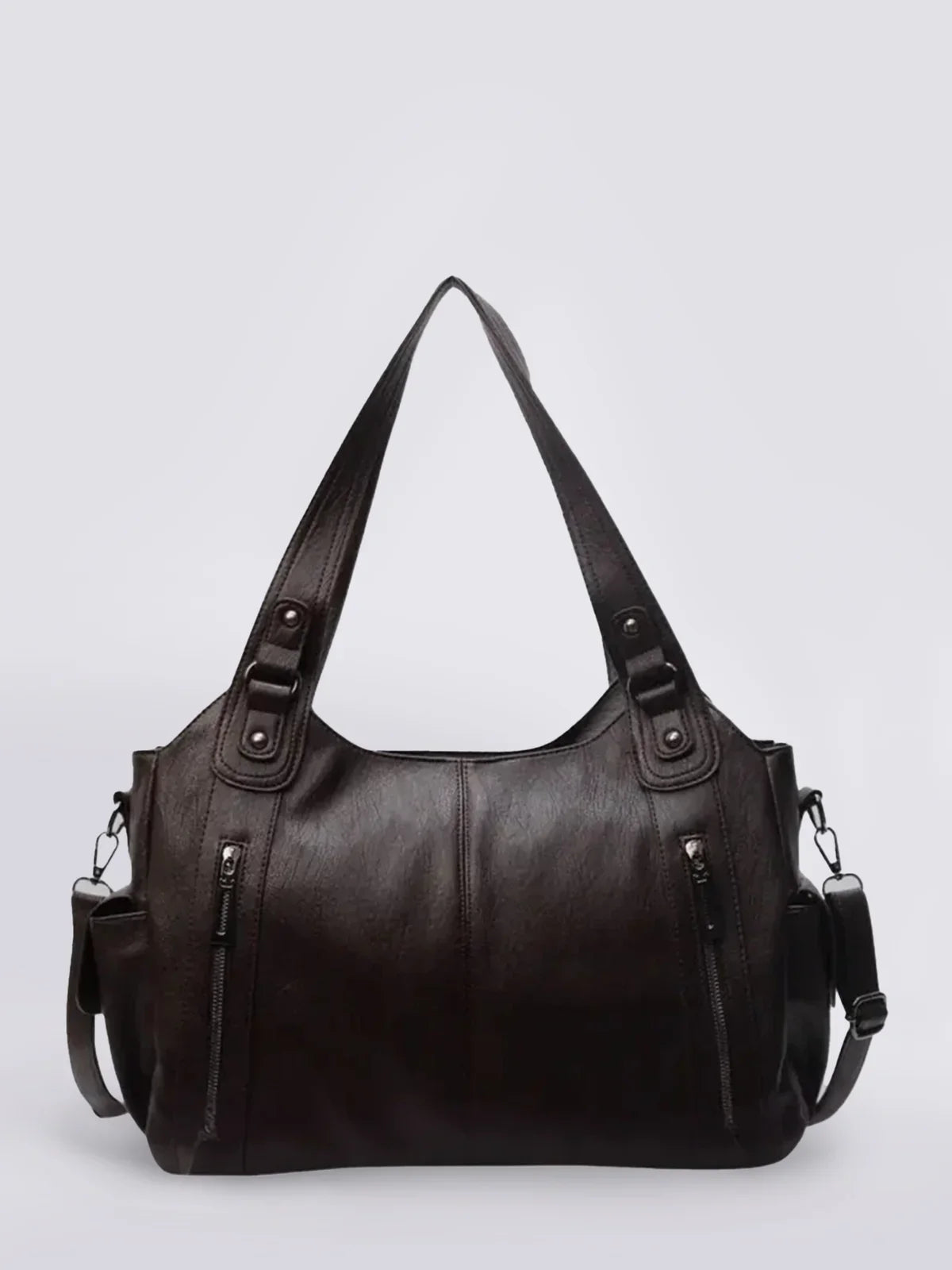 Ambrilys - Großer Klassischer Vegan-Leder Shopper für Frauen