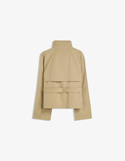 Elvire - Modischer Kurzer Frühlings-Trenchcoat für Frauen, Mit Knöpfen und Taillengürtel