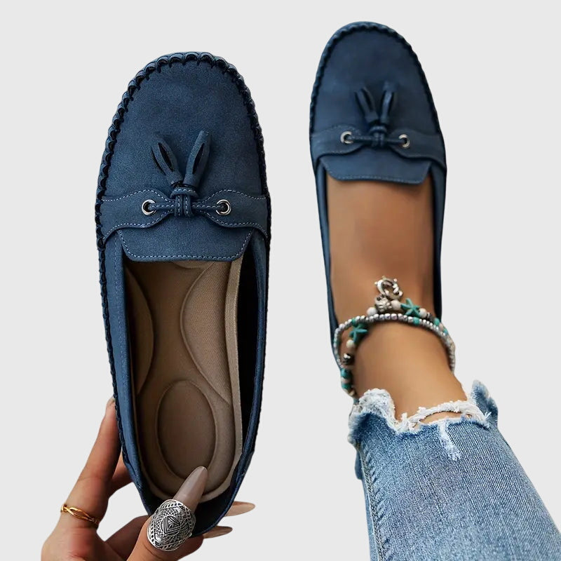 Bequeme Damen Mokassins aus Velours – Leichte Slip-On Schuhe für Alltag & Freizeit