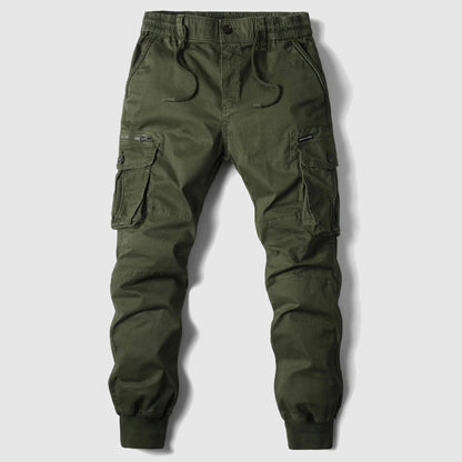 Marcel - Jogger Cargo Hose für Herren, Schwarz, Lässiger Schnitt