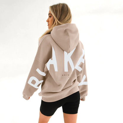 Lovéa - Oversize Kapuzenpullover für Frauen mit auffälligem Textdruck