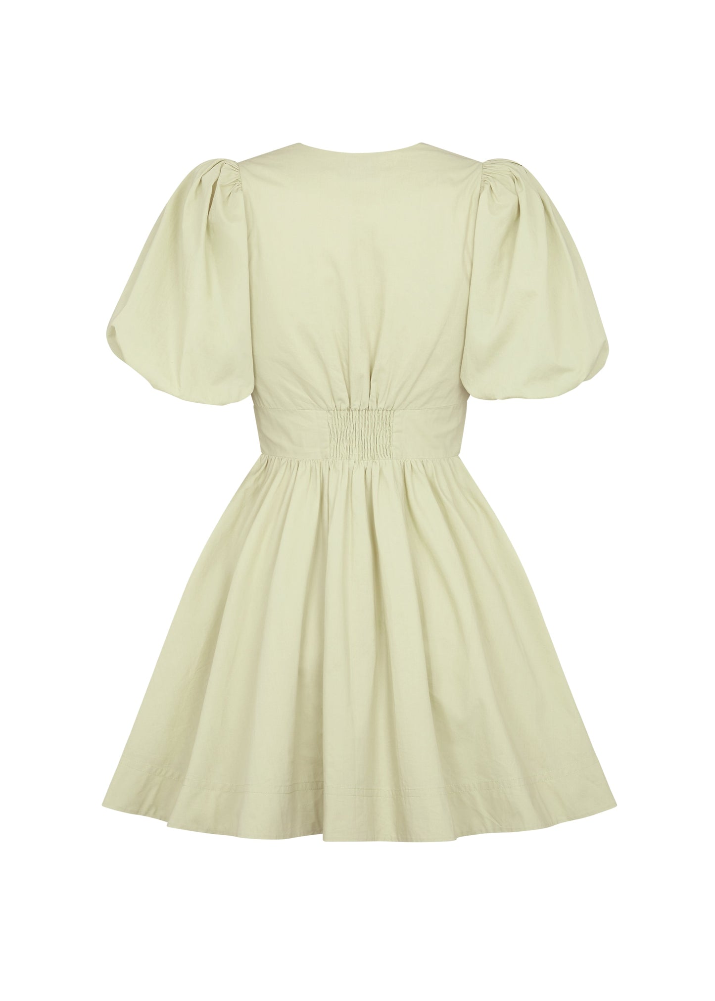 Héliane - Mini-Sommerkleid mit Schnürung und Schleifen-Ausschnitt