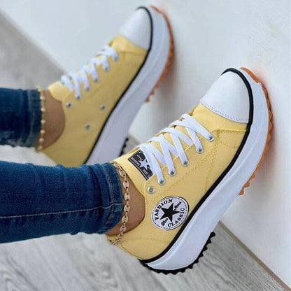 Trendige Plateau Sneaker für Damen mit Profilsohle – Bequem, Stylisch & Alltagstauglich