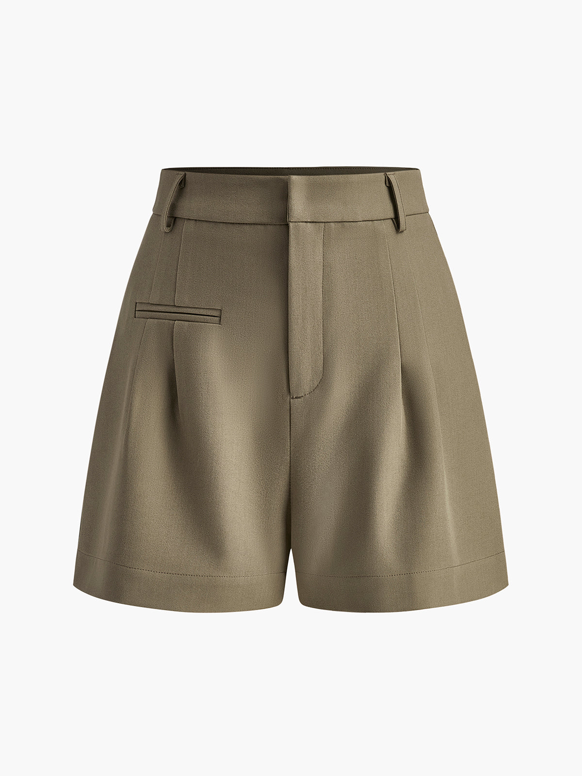 Elegante High-Waist Shorts für Damen – Business Casual Shorts mit lockerer Passform & Bügelfalte
