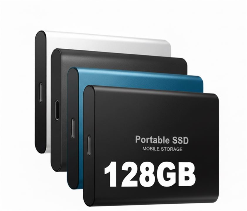 Ultraflache Portable SSD Festplatte mit USB-C – Schneller Externer Speicher für PC, Laptop & Smartphone