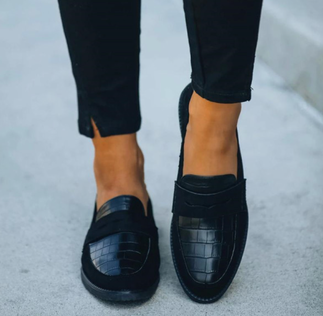 Elegante Slip-On Loafer mit Kroko-Optik für Herren – Bequeme Business & Freizeit Schuhe