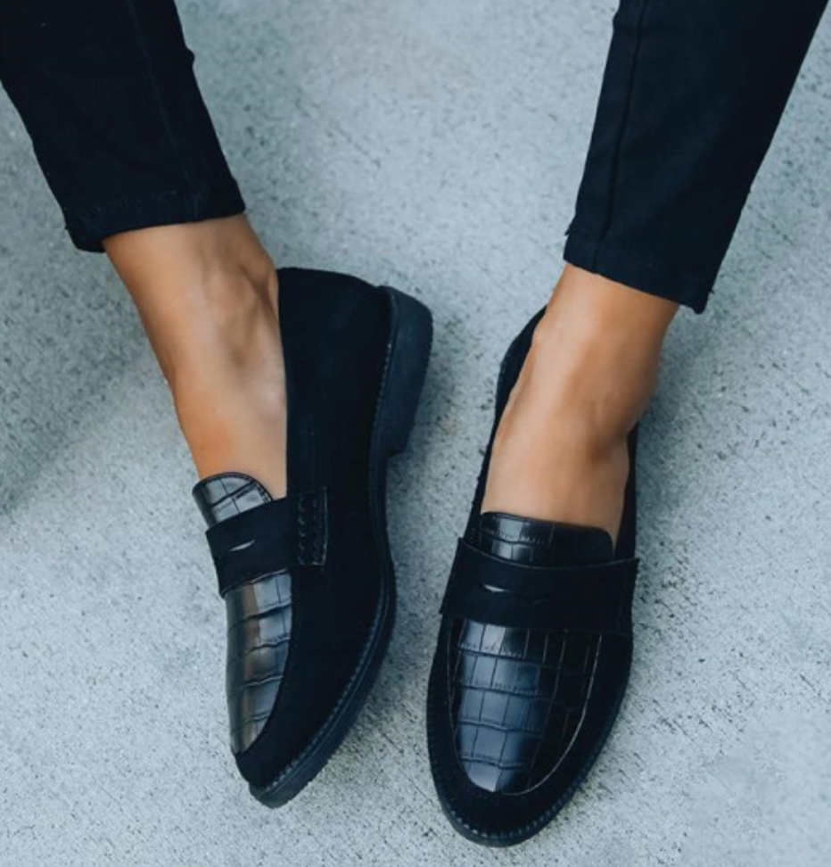 Elegante Slip-On Loafer mit Kroko-Optik für Herren – Bequeme Business & Freizeit Schuhe