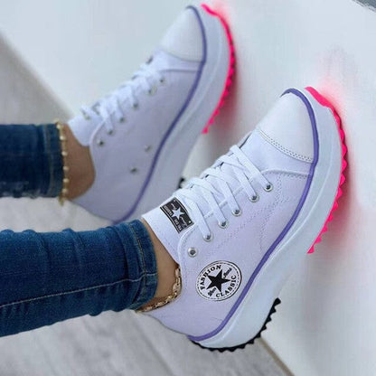 Trendige Plateau Sneaker für Damen mit Profilsohle – Bequem, Stylisch & Alltagstauglich
