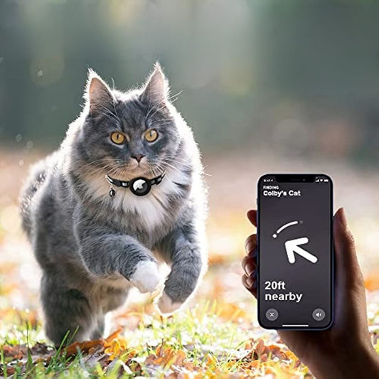 MeowGuide - GPS-Halsband für Katzen mit Schnellverschluss und reflektierendem Design für bessere Sichtbarkeit bei Nacht