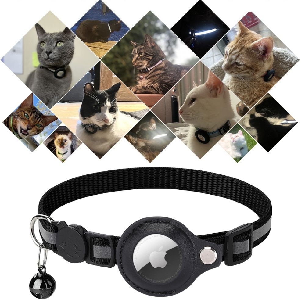 MeowGuide - GPS-Halsband für Katzen mit Schnellverschluss und reflektierendem Design für bessere Sichtbarkeit bei Nacht