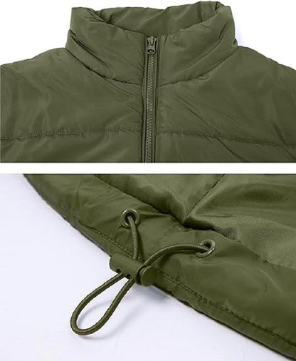 Oversized Steppweste mit Reißverschluss & Taschen – Warme, lässige Winterweste für Damen