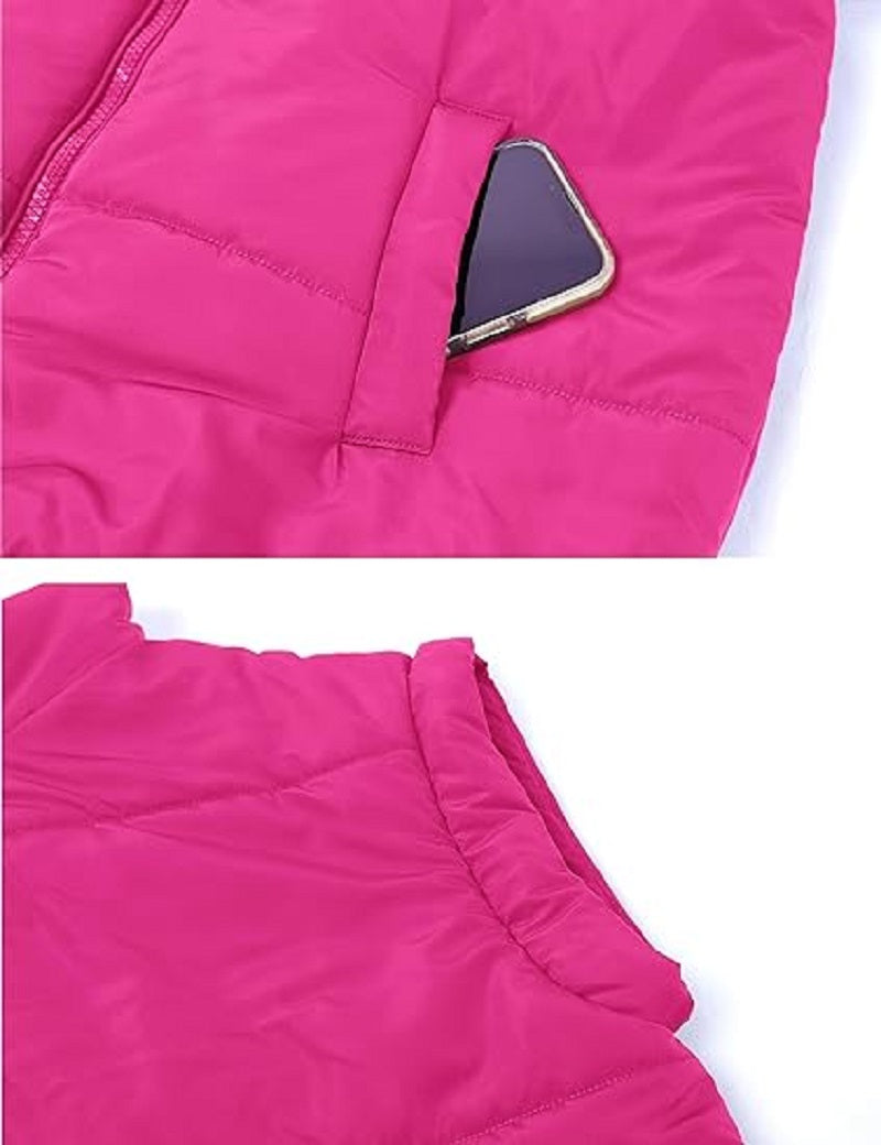 Oversized Steppweste mit Reißverschluss & Taschen – Warme, lässige Winterweste für Damen