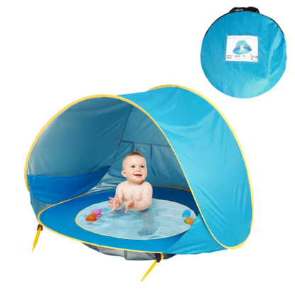 Soléane - Sommerzelt für Kinder BabyShade mit faltbarem Pool für den Strand, im Sack verstaubar