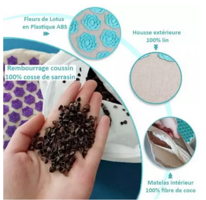 Akupressur Matte & Kissen Set – Tiefenentspannung, Muskelregeneration & Stressabbau