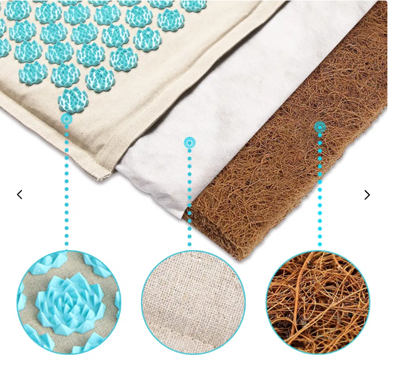 Akupressur Matte & Kissen Set – Tiefenentspannung, Muskelregeneration & Stressabbau