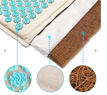 Akupressur Matte & Kissen Set – Tiefenentspannung, Muskelregeneration & Stressabbau