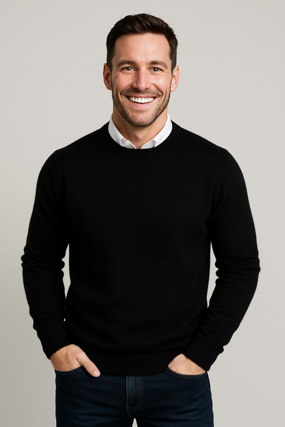 Florent - Klassischer und Eleganter Hochwertiger Pullover aus Weicher Baumwolle für Herren