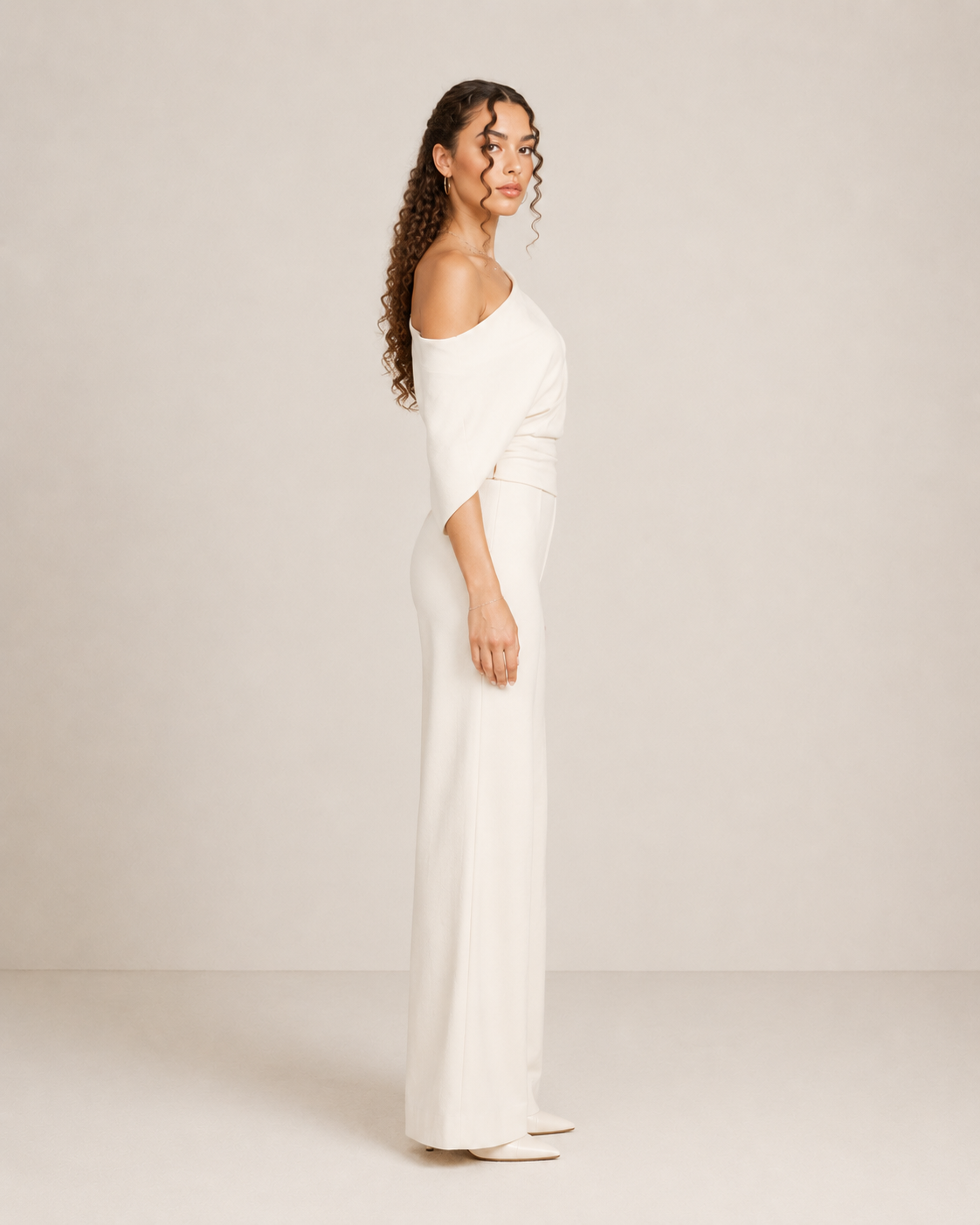 Eleganter Ein-Schulter Jumpsuit für Damen – Weit geschnittener Overall für Abend & besondere Anlässe