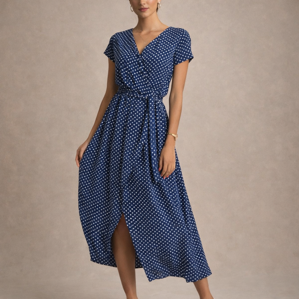 Brienne - Bedrucktes, Ausgestelltes Kleid