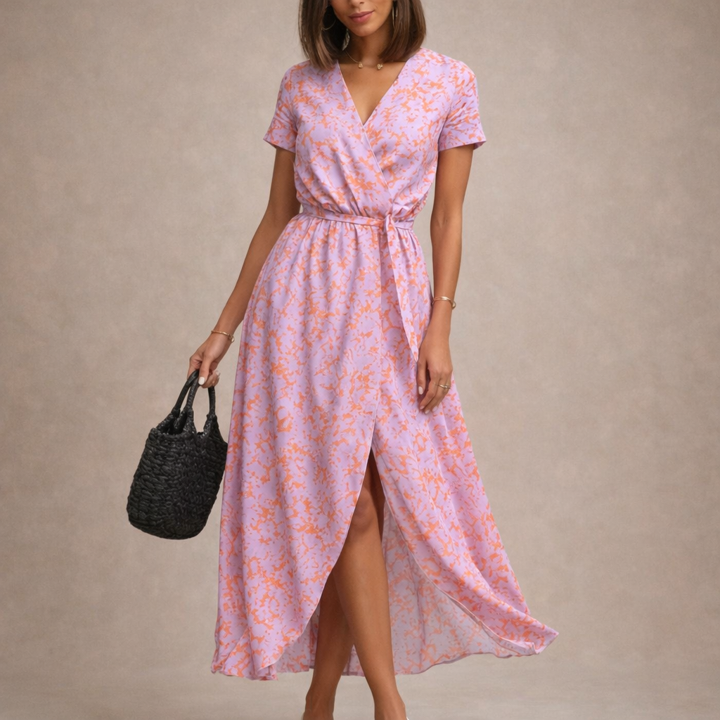 Brienne - Bedrucktes, Ausgestelltes Kleid