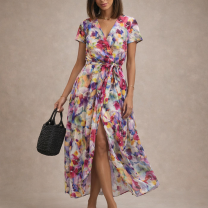 Brienne - Bedrucktes, Ausgestelltes Kleid
