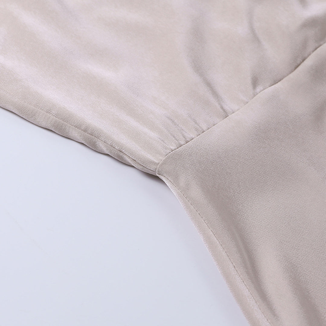 Maïlune - Maxi-Abendkleid für Damen mit Überkreuztem Ausschnitt und Schlitz