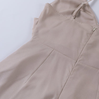 Maïlune - Maxi-Abendkleid für Damen mit Überkreuztem Ausschnitt und Schlitz