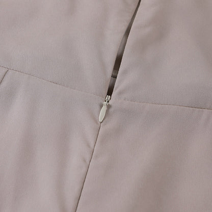 Maïlune - Maxi-Abendkleid für Damen mit Überkreuztem Ausschnitt und Schlitz
