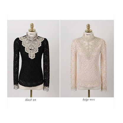 Évarine - Elegante Bestickte Bluse für Frauen – Chic und Komfort