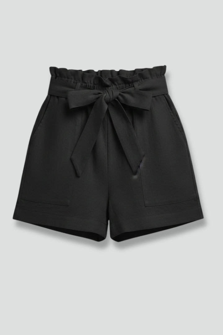 Hohe Taille Shorts mit Bindegürtel für Damen – Elegante Sommer Shorts mit Taschen & Komfortabler Passform