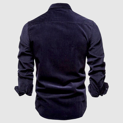 Modernes Slim Fit Hemd mit Brusttaschen – Lässiges Freizeit- & Businesshemd für Herren