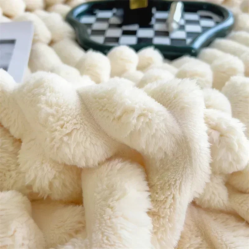 CozyCouture Maxi-Plüschdecke für luxuriösen Komfort und ultimativer Wärme für das Bett oder das Sofa