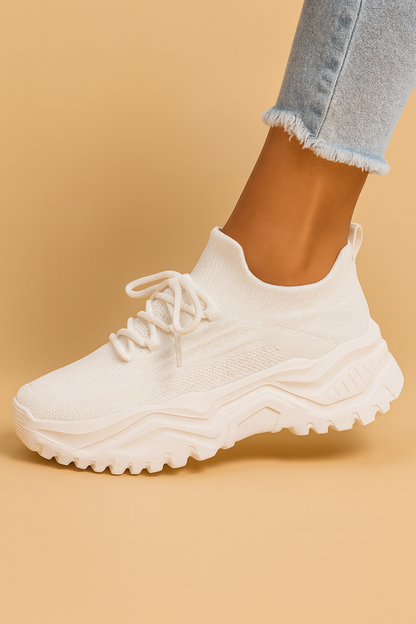 Céliane - Atmungsaktive Orthopädische Sneaker mit Weißer Sohle für Optimalen Komfort bei Langen Spaziergängen und Stadttrips