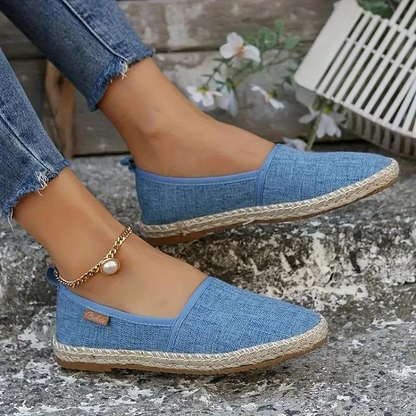 Leichte Espadrille Slipper für Damen – Bequeme Canvas-Schuhe im Casual Look
