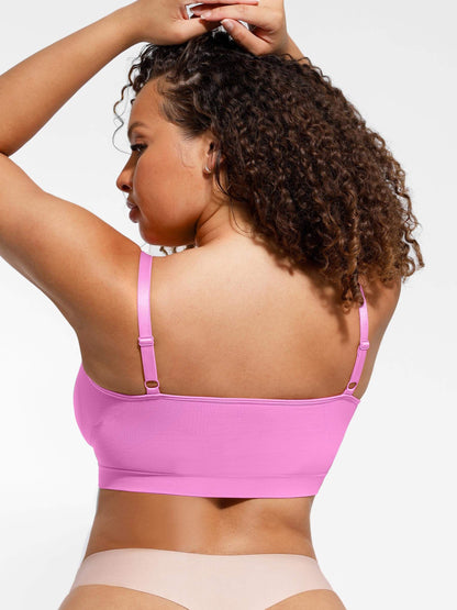 Nahtloser BH mit Raff-Detail – Bequem, Formgebend & Verstellbare Träger für Damen