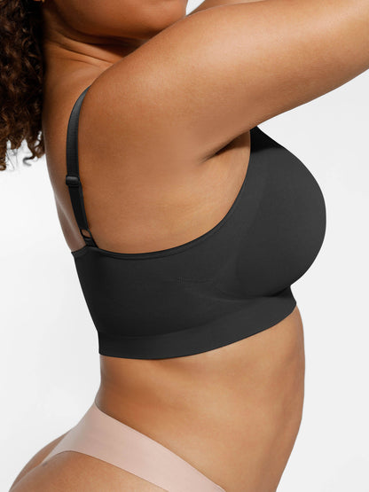 Nahtloser BH mit Raff-Detail – Bequem, Formgebend & Verstellbare Träger für Damen