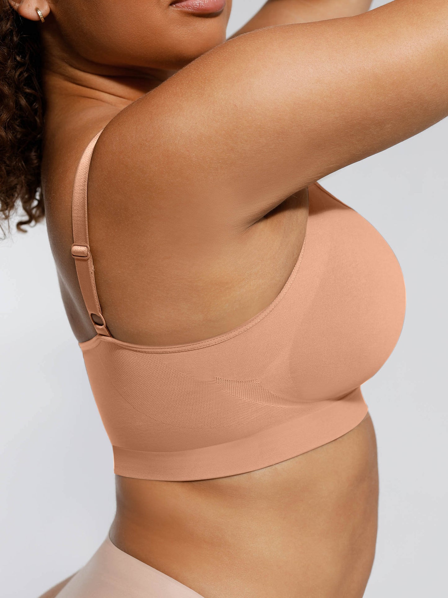 Nahtloser BH mit Raff-Detail – Bequem, Formgebend & Verstellbare Träger für Damen